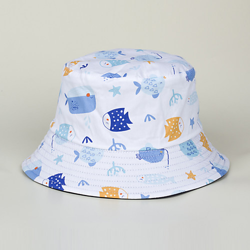 

Women's Bucket Hat Sports & Outdoor Dailywear Print Print White Yellow Hat / Spring