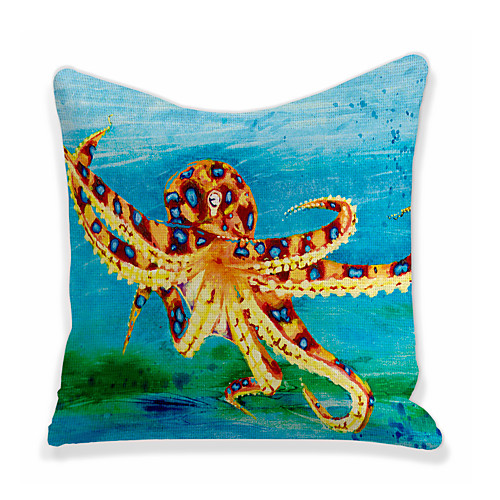 

Octopus Double Side Cushion Cover 1PC Soft Decorative Square Throw Pillow Cover Cushion Case Pillowcase for Bedroom Livingroom Superior Quality Machine Washable Outdoor Cushion for Sofa Couch Bed Chair