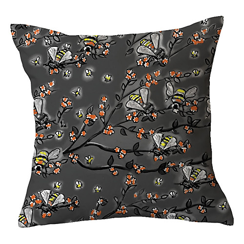 

Garden Pastoral Double Side Cushion Cover 1PC Soft Throw Pillow Cover Cushion Case Pillowcase for Sofa Bedroom Livingroom Superior Quality Machine Washable Outdoor Cushion for Sofa Couch Bed Chair