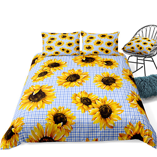 

Duvet Cover Sets 3 Piece Rayon / Polyester 3D Rainbow Reactive Print Bohemian Style