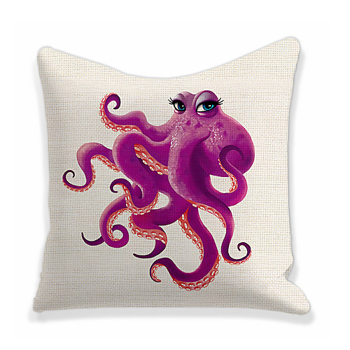 

Octopus Double Side Cushion Cover 1PC Soft Decorative Square Throw Pillow Cover Cushion Case Pillowcase for Bedroom Livingroom Superior Quality Machine Washable Outdoor Cushion for Sofa Couch Bed Chair