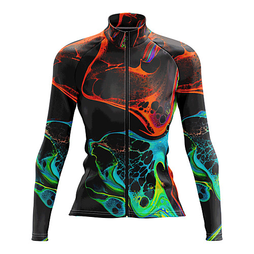 

21Grams Women's Long Sleeve Cycling Jersey Summer Spandex Black Bike Top Mountain Bike MTB Road Bike Cycling Sports Clothing Apparel / Stretchy / Athleisure