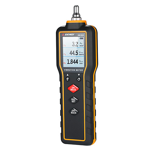 

SNDWAY SW65A Portable Digital Vibration Meter Vibration Analyzer LCD Vibrometer Tester mechanical fault detector 0.1199.9m/s