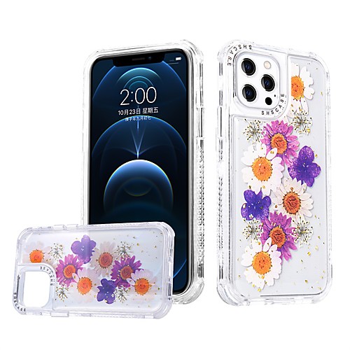 

Phone Case For Apple Back Cover iPhone 12 Pro Max 11 SE 2020 X XR XS Max 8 7 Shockproof Dustproof Flower TPU