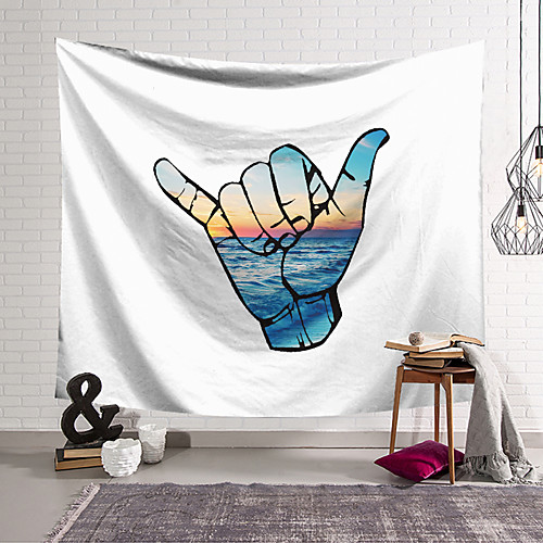 

Ocean Landscape Wall Tapestry Art Decor Blanket Curtain Hanging Home Bedroom Living Room Decoration Polyester