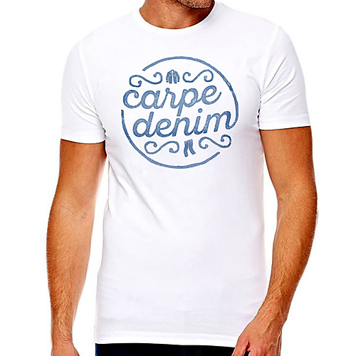 

Men's Unisex Tee T shirt Hot Stamping Graphic Prints Letter Plus Size Print Short Sleeve Casual Tops Cotton Basic Designer Big and Tall White