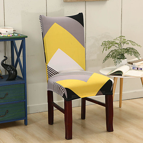 

Chair Cover Multi Color / Geometric / Classic Yarn Dyed Polyester Slipcovers