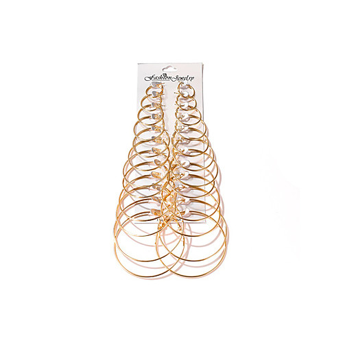 

Hoop Earrings Set Fashion Set Exaggerated Circle Earrings