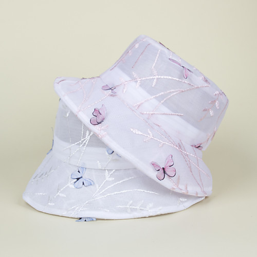 

Women's Bucket Hat Dailywear Daily Date Embroidery Print Black White Hat / Yellow / Pink / Winter / Spring / Summer