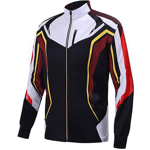 

CAWANFLY Men's Fishing Jacket Outdoor Long Sleeve UPF50 Quick Dry Waterproof Zipper Breathable UV Protection Jacket Top Autumn / Fall Spring Summer Athleisure Fishing Camping & Hiking Red / black