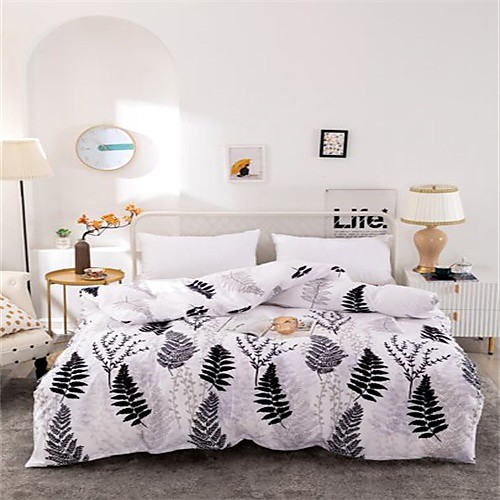 

3-Piece Duvet Cover Set Hotel Bedding Sets Comforter Cover with Soft Lightweight Microfiber Include 1 Duvet Cover 2 Pillowcases for Double/Queen/King(1 Pillowcase for Twin/Single)