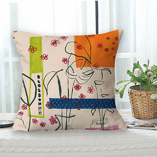 

Floral Double Side Cushion Cover 1PC Soft Decorative Square Throw Pillow Cover Cushion Case Pillowcase for Bedroom Livingroom Superior Quality Machine Washable Outdoor Cushion for Sofa Couch Bed Chair