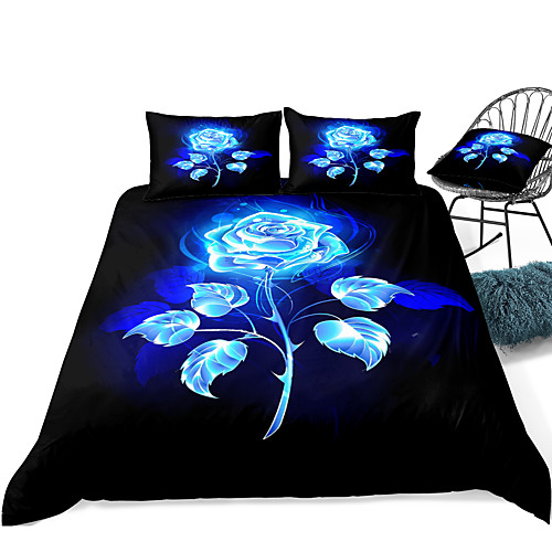 

Duvet Cover Sets 3 Piece Rayon / Polyester 3D Rainbow Reactive Print Bohemian Style