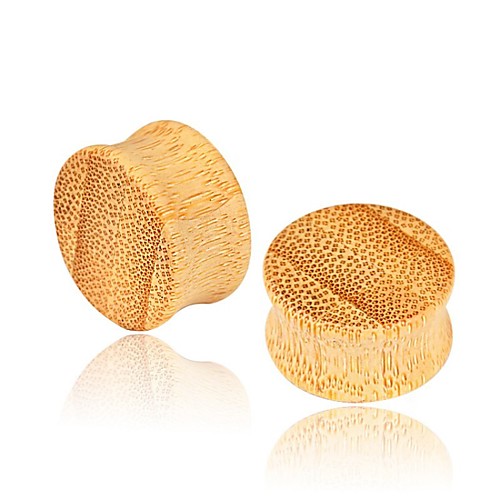 

Men's Earrings Classic Holiday Birthday Stylish Simple Wooden Earrings Jewelry Yellow For Street Formal Date Festival 1pc