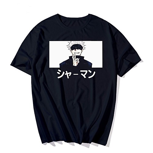 

Inspired by Jujutsu Kaisen Cosplay Anime Cartoon Polyester / Cotton Blend Print Harajuku Graphic Kawaii T-shirt For Women's / Men's