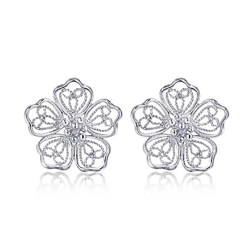 

Women's Stud Earrings Earrings Classic Fashion Romantic Punk Trendy Cute Sweet Earrings Jewelry Silver For Street Gift Date Birthday Festival 1 Pair