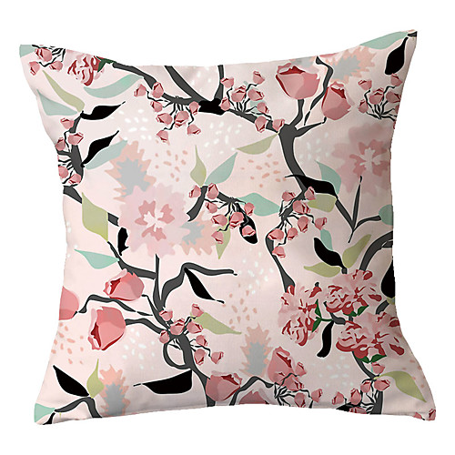

Floral Double Side Cushion Cover 1PC Soft Decorative Square Throw Pillow Cover Cushion Case Pillowcase for Bedroom Livingroom Superior Quality Machine Washable Outdoor Cushion for Sofa Couch Bed Chair