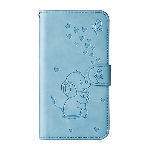 

Flip PU Leather Phone Case For Huawei P40 P40 lite P30 Pro P30 Lite P20 Pro Mate 20 lite Nova 8 Honor 9X Lite Cute Elephant Kickstand Multiple Cards Slots Zipper Wallet Full Body Protective Cover