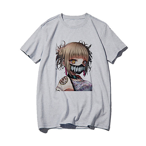 

Inspired by My Hero Academia / Boku No Hero Cosplay Anime Cartoon Polyester / Cotton Blend Print Harajuku Graphic Kawaii T-shirt For Women's / Men's