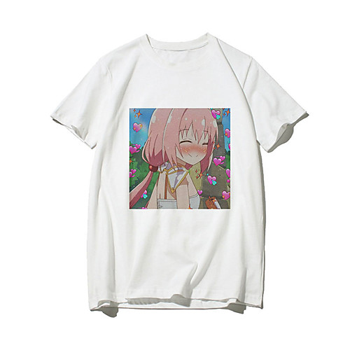 

Inspired by Darling in the Franxx Zero Two Anime Cartoon Polyester / Cotton Blend Print Harajuku Graphic Kawaii T-shirt For Women's / Men's