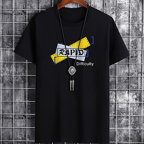 

Men's Unisex Tee T shirt Hot Stamping Graphic Prints Geometry Plus Size Zero two Print Short Sleeve Casual Tops Cotton Basic Designer Big and Tall White Black Gray