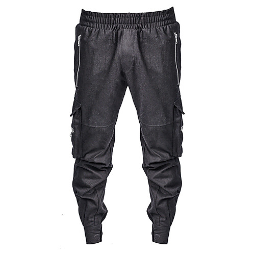 

Men's Cargo Sports Outdoor Sports Casual Sports Pants Tactical Cargo Pants Solid Color Full Length Patchwork ArmyGreen Black Khaki Beige