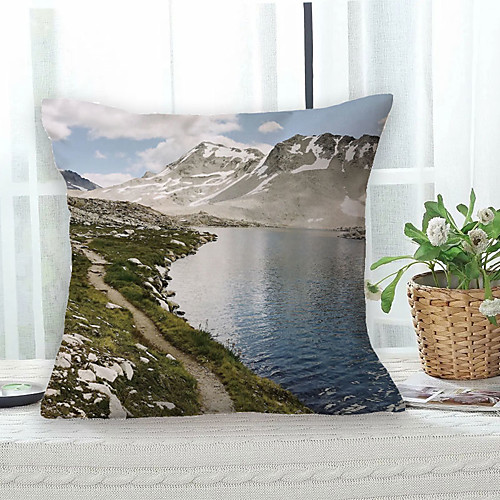 

Landscape Double Side Cushion Cover 1PC Soft Decorative Square Throw Pillow Cover Cushion Case Pillowcase for Bedroom Livingroom Superior Quality Machine Washable Outdoor Cushion for Sofa Couch Bed Chair Beach Theme