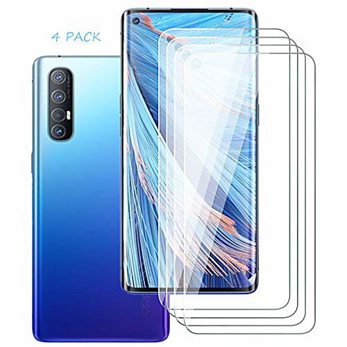 

Phone Screen Protector For OPPO Oppo Find X2 Tempered Glass 4 pcs High Definition (HD) 9H Hardness Scratch Proof Front Screen Protector Phone Accessory