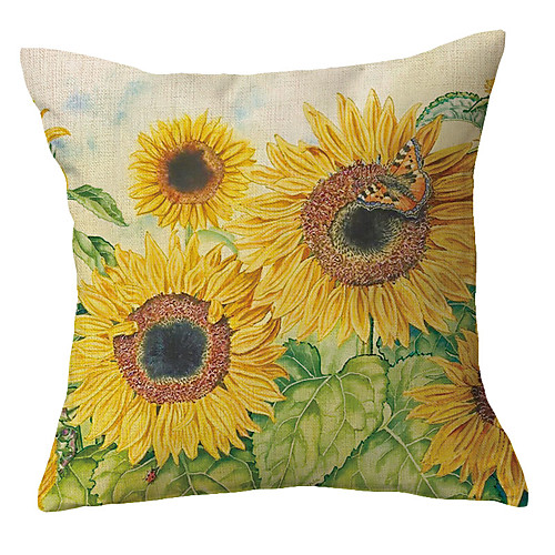 

Double Side Cushion Cover 1PC Faux Linen Soft Decorative Square Throw Pillow Cover Cushion Case Pillowcase for Sofa Bedroom Superior Quality Machine Washable