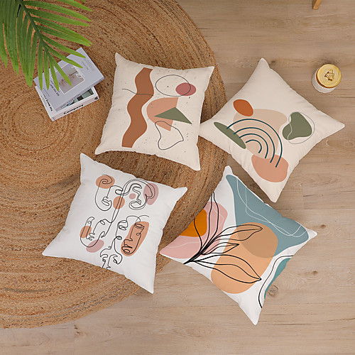 

Abstract Pattern Double Side Cushion Cover 1PC Soft Decorative Square Throw Pillow Cover Cushion Case Pillowcase for Bedroom Livingroom Superior Quality Machine Washable Outdoor Cushion for Sofa Couch Bed Chair