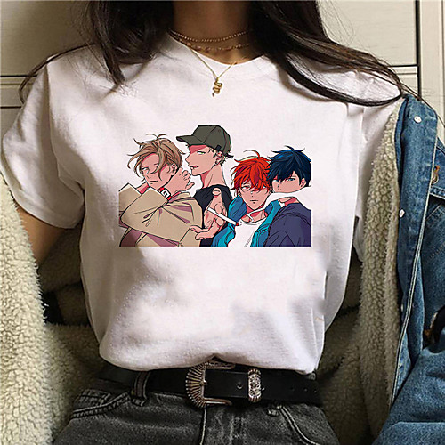 

Inspired by given Cosplay Anime Cartoon Polyester / Cotton Blend Print Harajuku Graphic Kawaii T-shirt For Women's / Men's