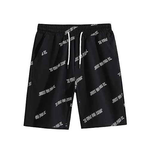 

Men's Shorts Chino Shorts Pants Graphic Black Gray