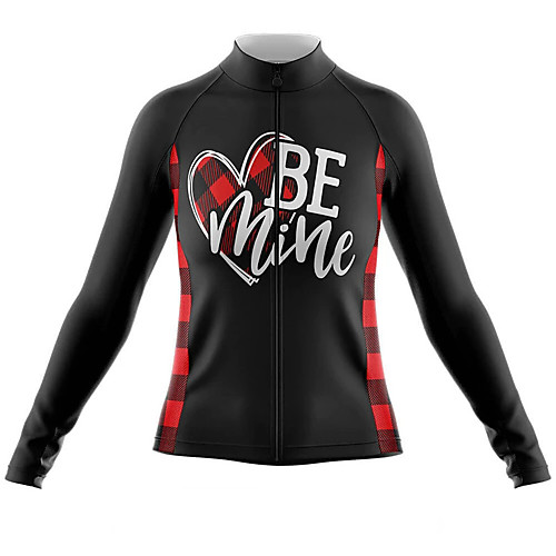 

21Grams Women's Long Sleeve Cycling Jersey Spandex Black / Red Bike Top Mountain Bike MTB Road Bike Cycling Quick Dry Moisture Wicking Sports Clothing Apparel / Stretchy / Athleisure
