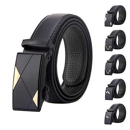 

Men's Wide Belt Office / Career Daily Wear As the Picture Belt Solid Color