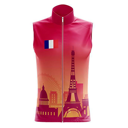 

21Grams Women's Sleeveless Cycling Jersey Summer Spandex Fuchsia France Bike Top Mountain Bike MTB Road Bike Cycling Quick Dry Moisture Wicking Sports Clothing Apparel / Stretchy / Athleisure
