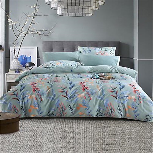 

3-Piece Duvet Cover Set Hotel Bedding Sets Comforter Cover with Soft Lightweight Microfiber Include 1 Duvet Cover 2 Pillowcases for Double/Queen/King(1 Pillowcase for Twin/Single)