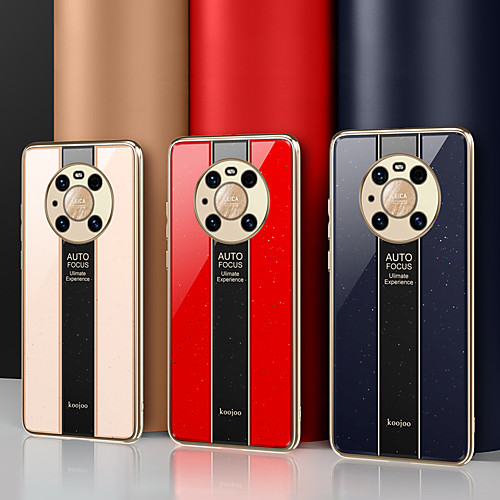 

Phone Case For Huawei Back Cover P40 P40 Pro P40 Pro Mate 40 Mate 40 Pro P30 P30 Pro P30 Lite Huawei Mate 20 lite Huawei Mate 20 pro Shockproof Dustproof Solid Colored Geometric Pattern TPU