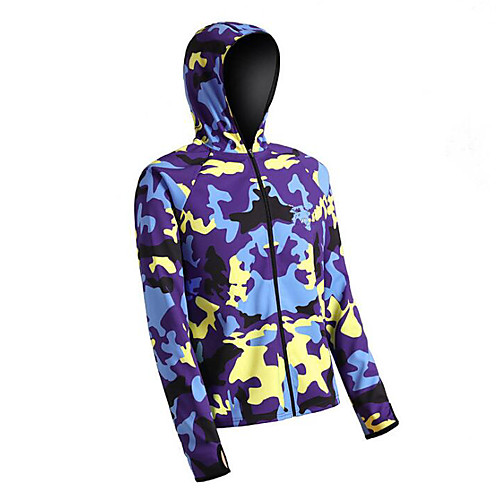 

CAWANFLY Men's Hoodie Jacket Fishing Jacket Outdoor Long Sleeve UPF50 Quick Dry Waterproof Zipper Lightweight Breathable Jacket Top Autumn / Fall Spring Athleisure Fishing Camping & Hiking Red