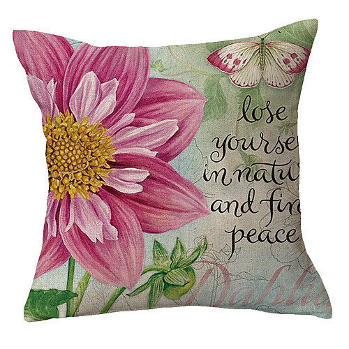 

Double Side Cushion Cover 1PC Faux Linen Soft Decorative Square Throw Pillow Cover Cushion Case Pillowcase for Sofa Bedroom Superior Quality Machine Washable