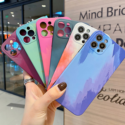 

Phone Case For Apple Back Cover iPhone 12 Pro Max 11 SE 2020 X XR XS Max 8 7 Shockproof Dustproof Color Gradient TPU