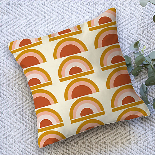 

Rainbow Double Side Cushion Cover 1PC Soft Decorative Square Throw Pillow Cover Cushion Case Pillowcase for Bedroom Livingroom Superior Quality Machine Washable Outdoor Cushion for Sofa Couch Bed Chair