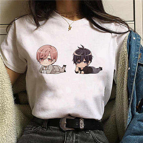 

Inspired by given Cosplay Anime Cartoon Polyester / Cotton Blend Print Harajuku Graphic Kawaii T shirt For Women's / Men's