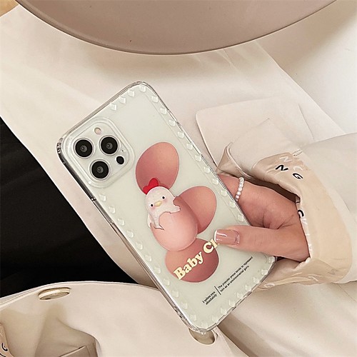 

Phone Case For Apple Back Cover iPhone 12 Pro Max 11 SE 2020 X XR XS Max 8 7 Shockproof Dustproof Cartoon Word / Phrase TPU