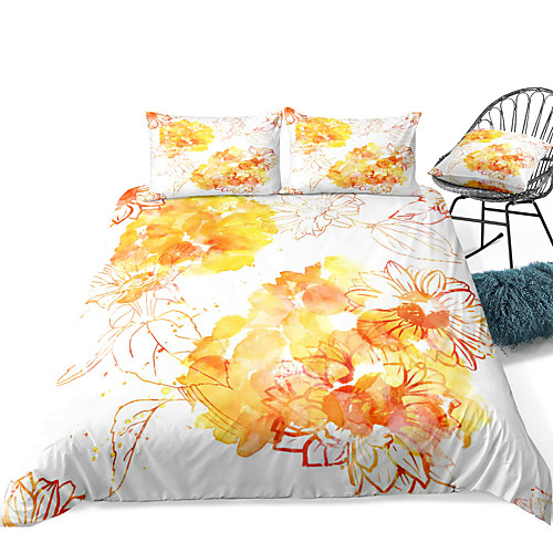 

Duvet Cover Sets 3 Piece Rayon / Polyester 3D Rainbow Reactive Print Bohemian Style