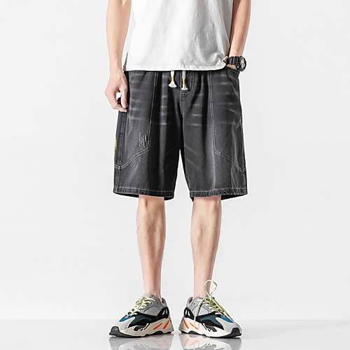 

Men's Streetwear Cargo Shorts Cycling Quick Dry Moisture Wicking Lightweight Breathable Soft Outdoor Sports Casual Daily Jeans Shorts Pants Patterned Knee Length Wide Leg Classic Drawstring Pocket