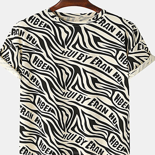 

Men's Tee T shirt 3D Print Graphic Prints Letter Print Short Sleeve Daily Tops Casual Designer Big and Tall Light Yellow Blue