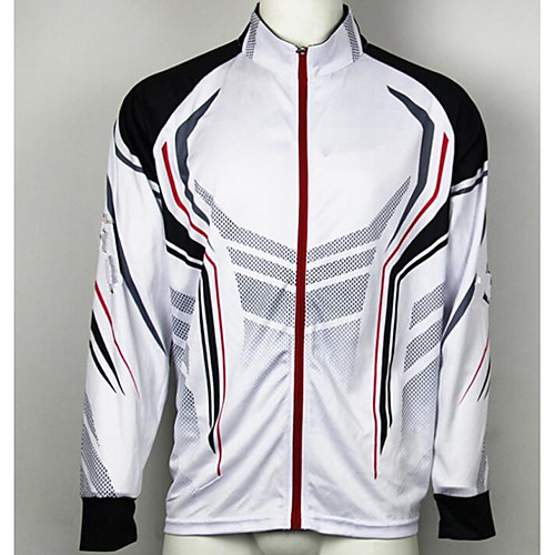 

CAWANFLY Men's Fishing Jacket Outdoor Long Sleeve UPF50 Quick Dry Waterproof Zipper Breathable UV Protection Jacket Top Autumn / Fall Spring Summer Athleisure Fishing Camping & Hiking Red and White