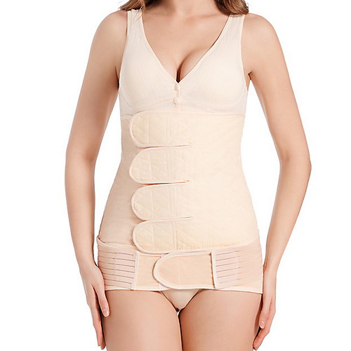 

Corset Women's Cotton Buckle Fashion Shapewear Underbust Corset Not Specified Beige S