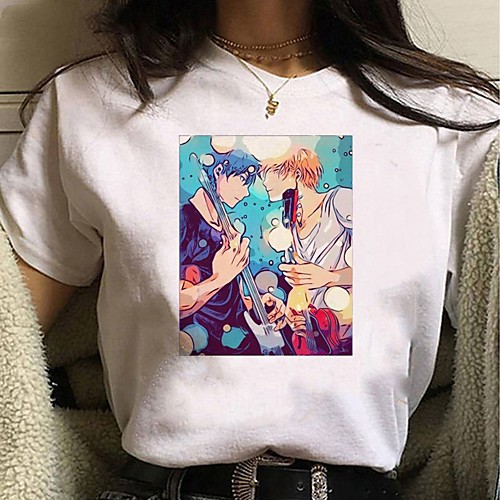 

Inspired by Cosplay Cosplay Anime Cartoon Polyester / Cotton Blend Print Harajuku Graphic Kawaii T-shirt For Women's / Men's