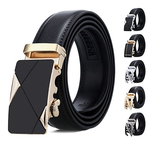 

Men's Wide Belt Office / Career Daily Wear As the Picture Belt Solid Color / Leather